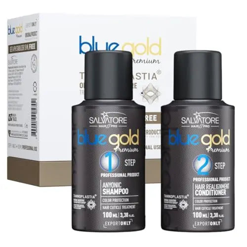 MINI KIT : Salvatore | Blue Gold Premium | Kit lissage au tanin Lissage Expert