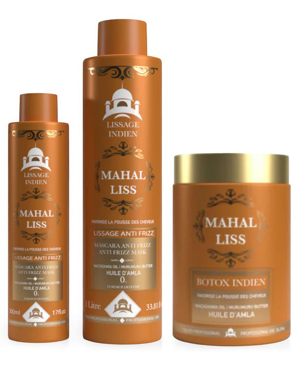 Pack Lissage indien mahal liss 1L + b.tx indien mahal liss 1Kg