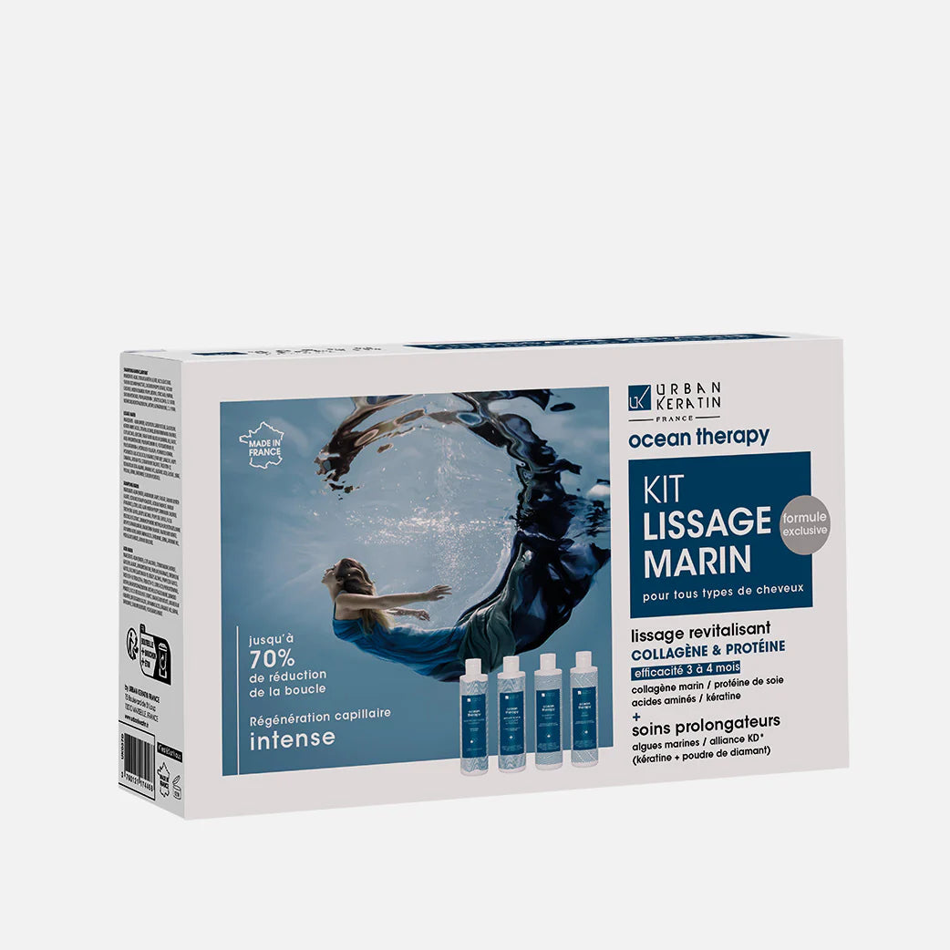 MINI KIT LISSAGE Spécial blond  OCEAN THERAPY, 100 ML Urbain Keratin cheveux abîmés