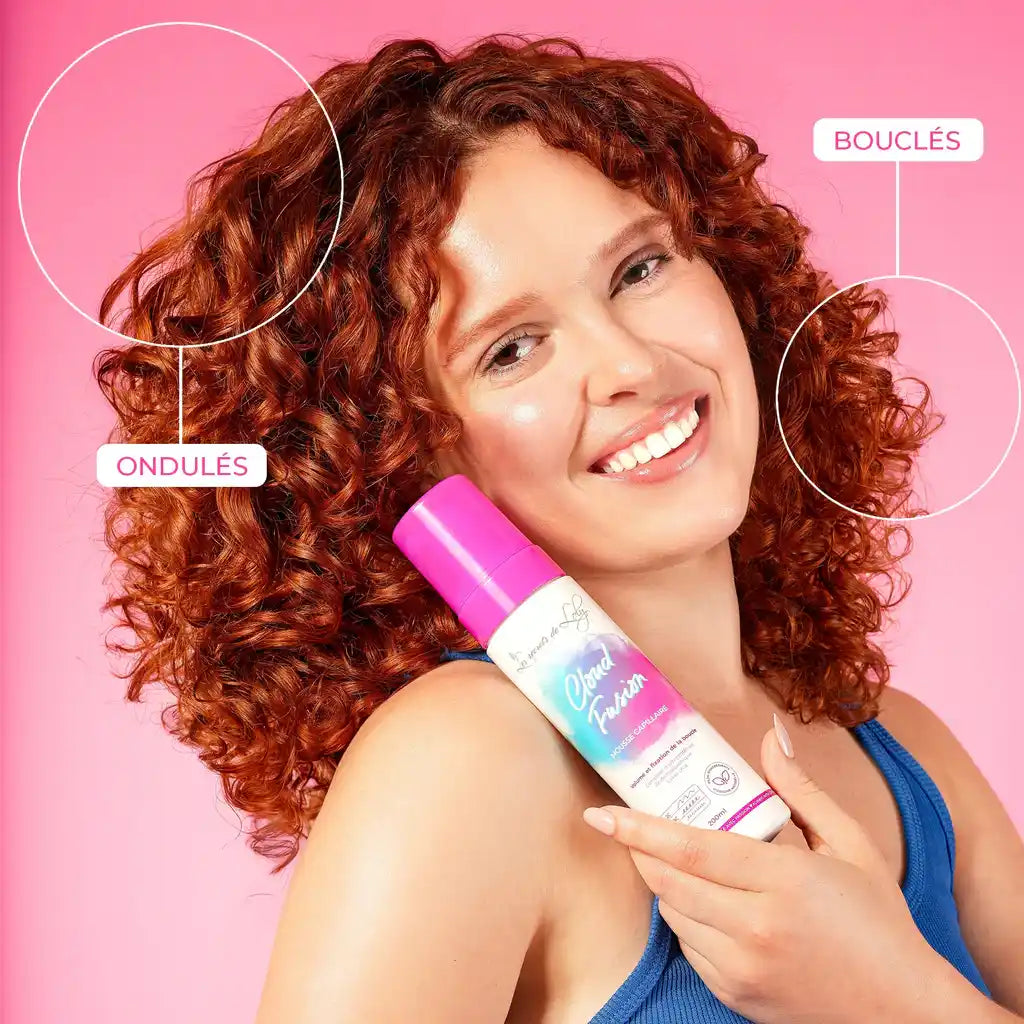 Les Secrets de Loly Cloud Fusion 200ml — Mousse Coiffante Légère Boucles Multi-Textures