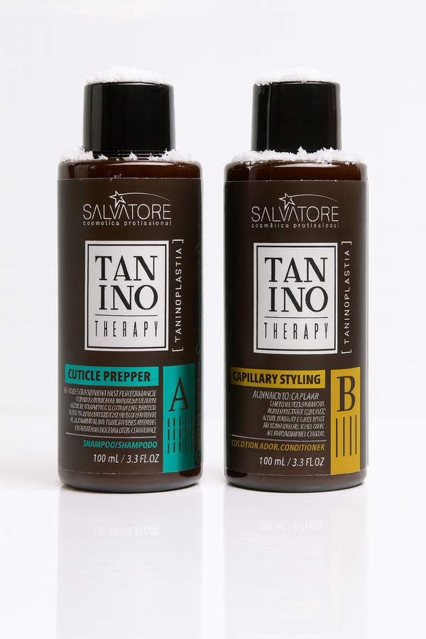 Kit lissage au tanin A & B Tanino Therapy Salvatore 2 produits de 100 ml