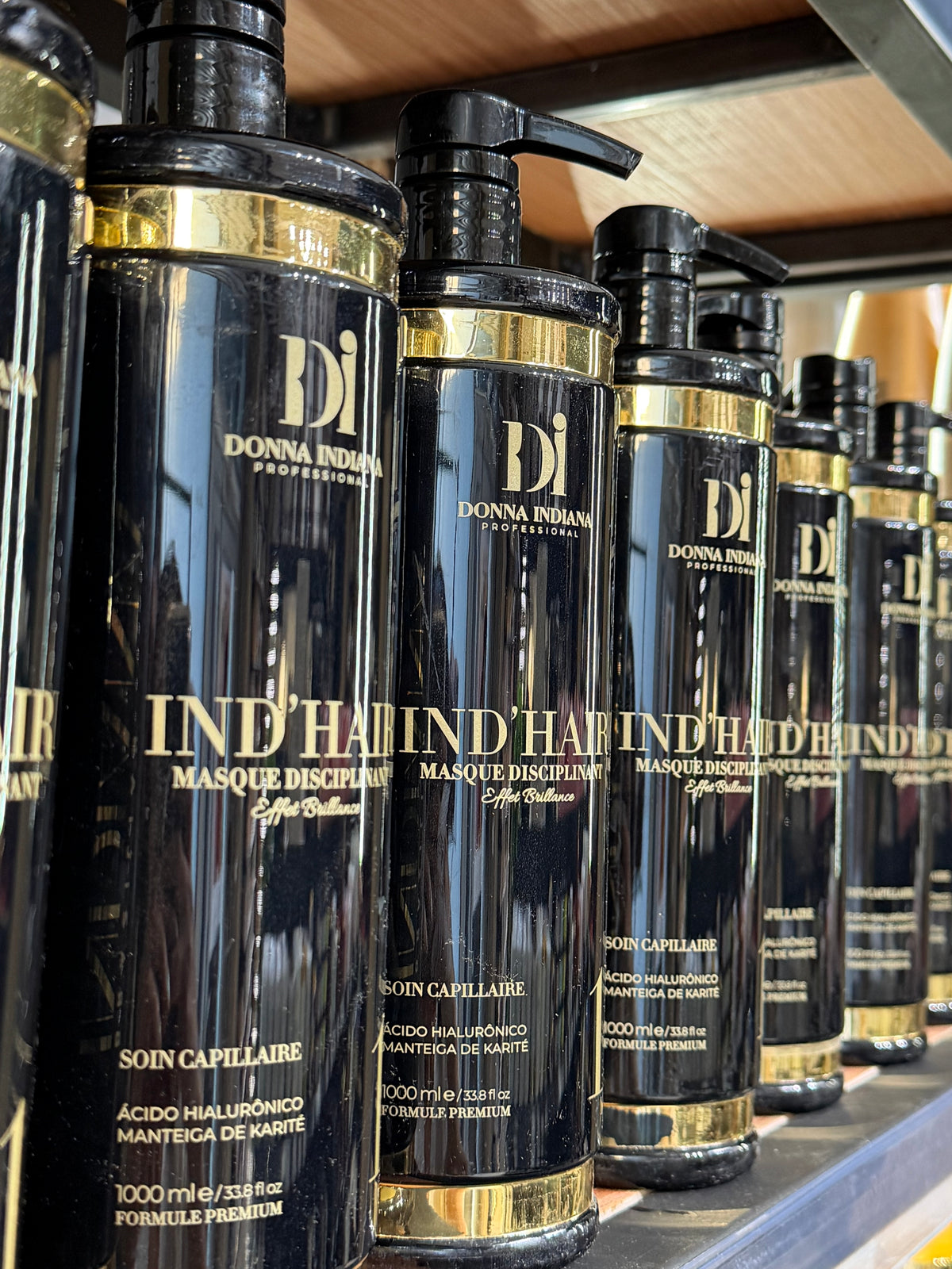 IND'HAIR Donna Indiana Professional — Lissage Indien Populaire Exclusif Étape 1 | 1L Nouvelle Formule Clean