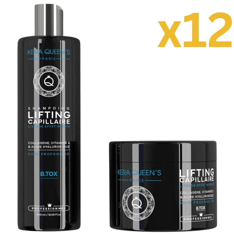 Lot Pour Pro Kit Kera Queen's Lifting Acide Hyaluronique Lissage Expert