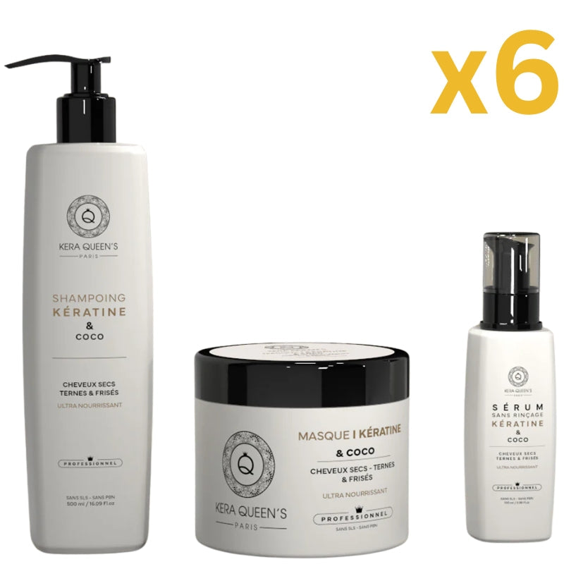 Lot Pour Pro Kit Sans Sulfate Kera Queen's Rituel Coco Lissage Expert