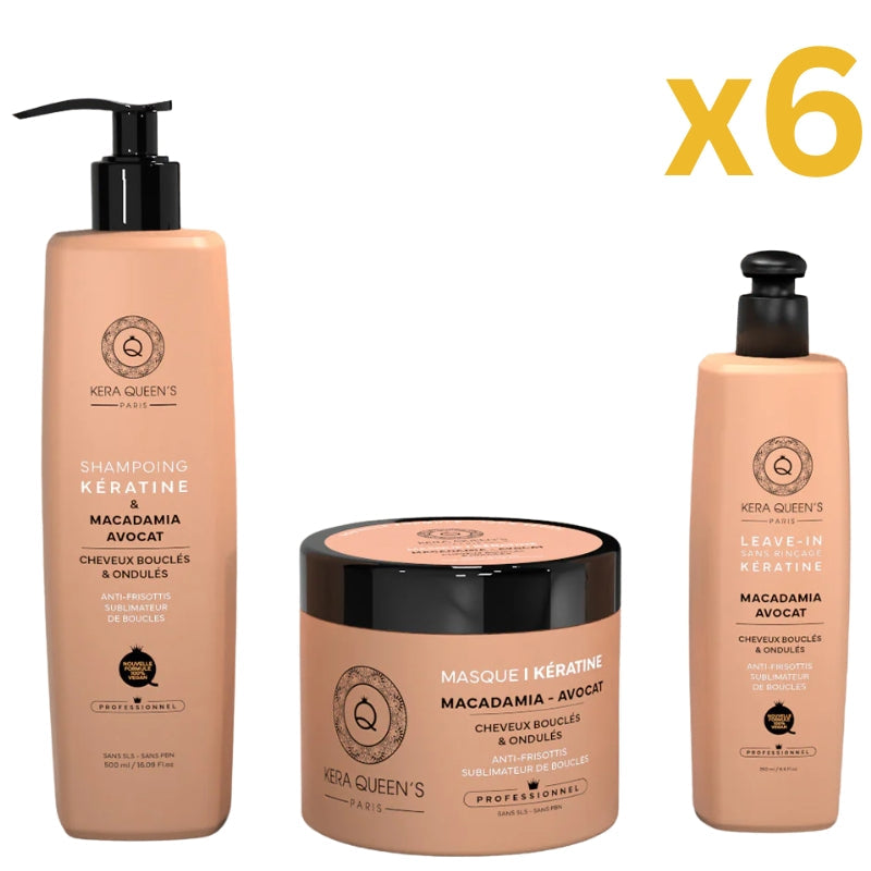 Lot Pour Pro Kit Sans Sulfate Kera Queen's Rituel Macadamia Lissage Expert