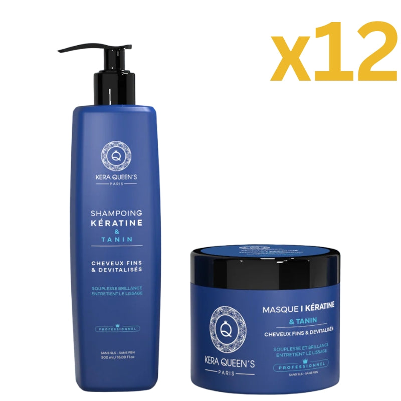 Lot Pour Pro Kit Sans Sulfate Kera Queen's Rituel Tanin Lissage Expert