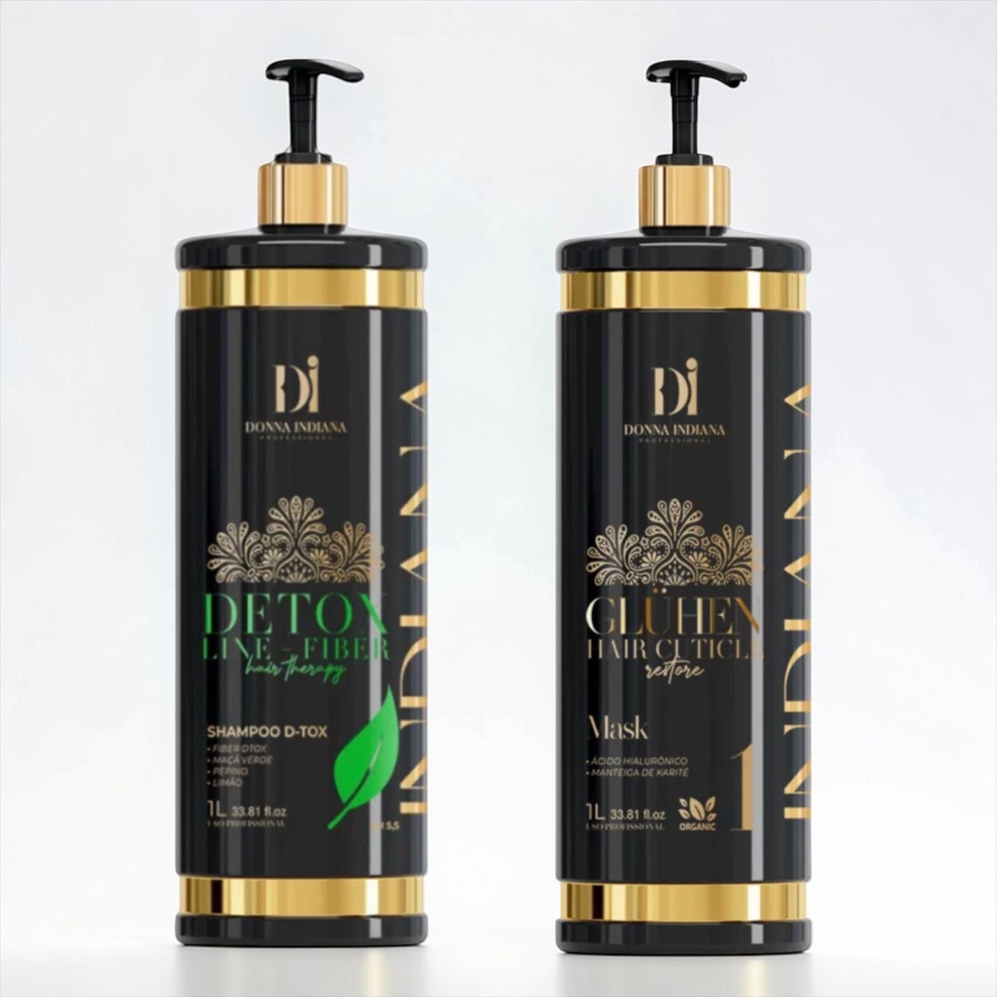 Duo Lissage Dona Indiana + Shampoing Détox 1L | Keraliss