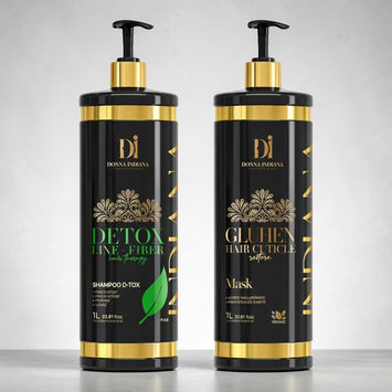 Duo Lissage Dona Indiana + Shampoing Détox 1L | Keraliss