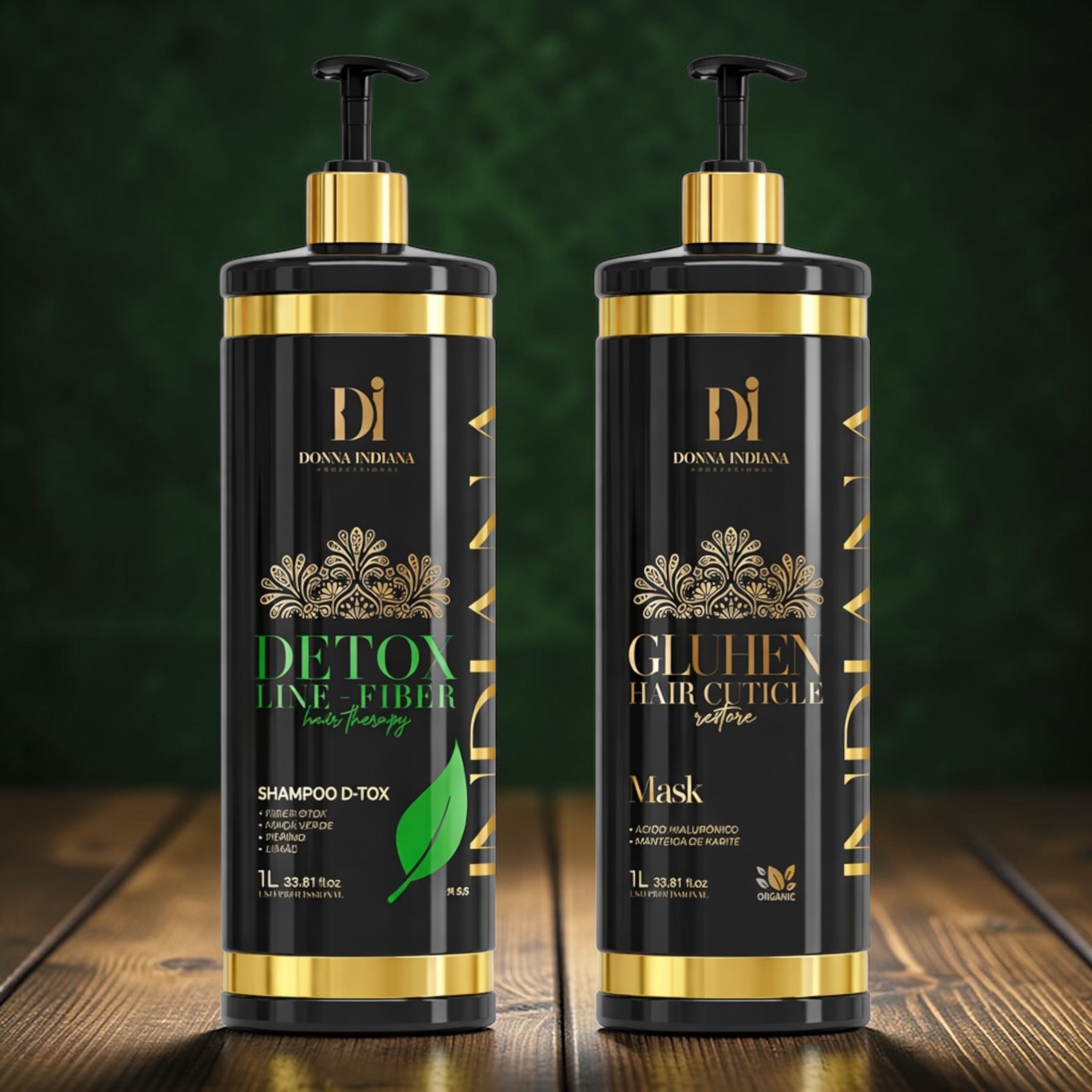 Duo Lissage Dona Indiana + Shampoing Détox 1L | Keraliss