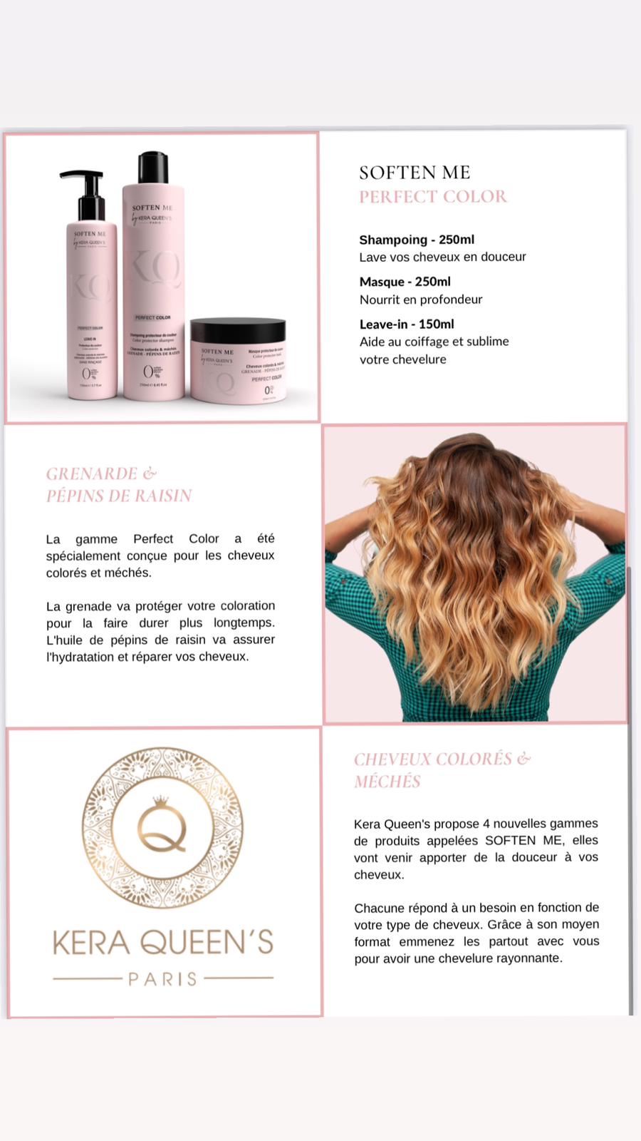 Gamme Soften Me Perfect Color – Entretien Lissage - Entretien couleur