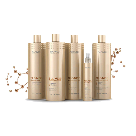 Cadiveu Blonde Reconstructor – Kit Professionnel Reconstruction Cheveux Blonds