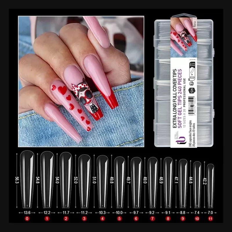 Faux Ongles Crystal Rania 240 pièces