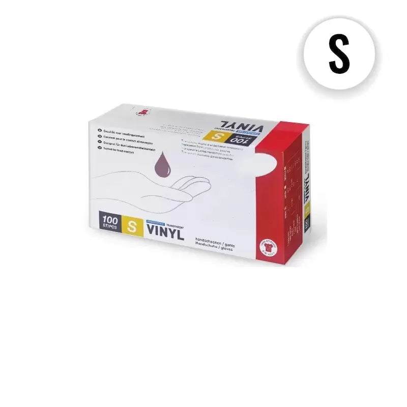 Gants vinyle transparent taille Small