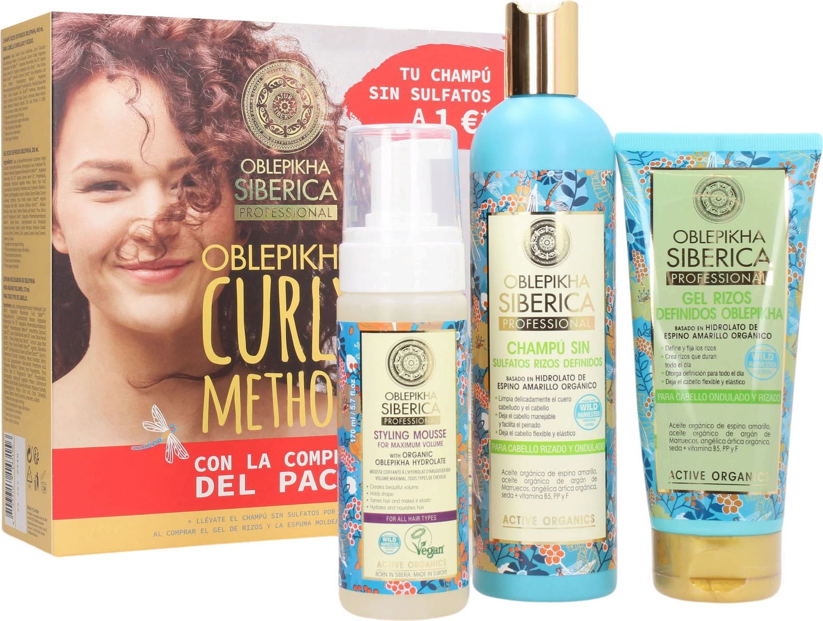 Natura Sibérie coffret soin de cheveux bouclés