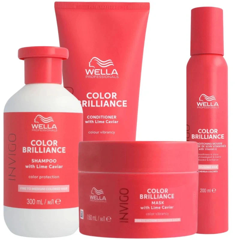 Routine Wella Complète Cheveux Fins et Normaux Invigo Color Brilliance