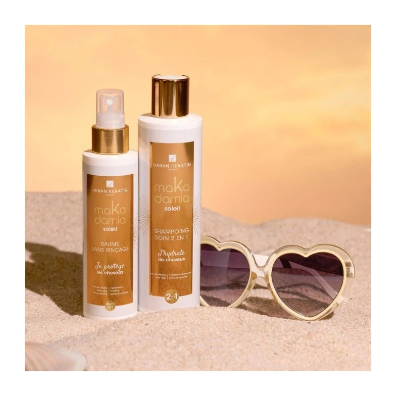 Sac Ma Banane Soleil Makadamia Urban Keratin – Coffret Shampooing + Spray Baume | Keraliss