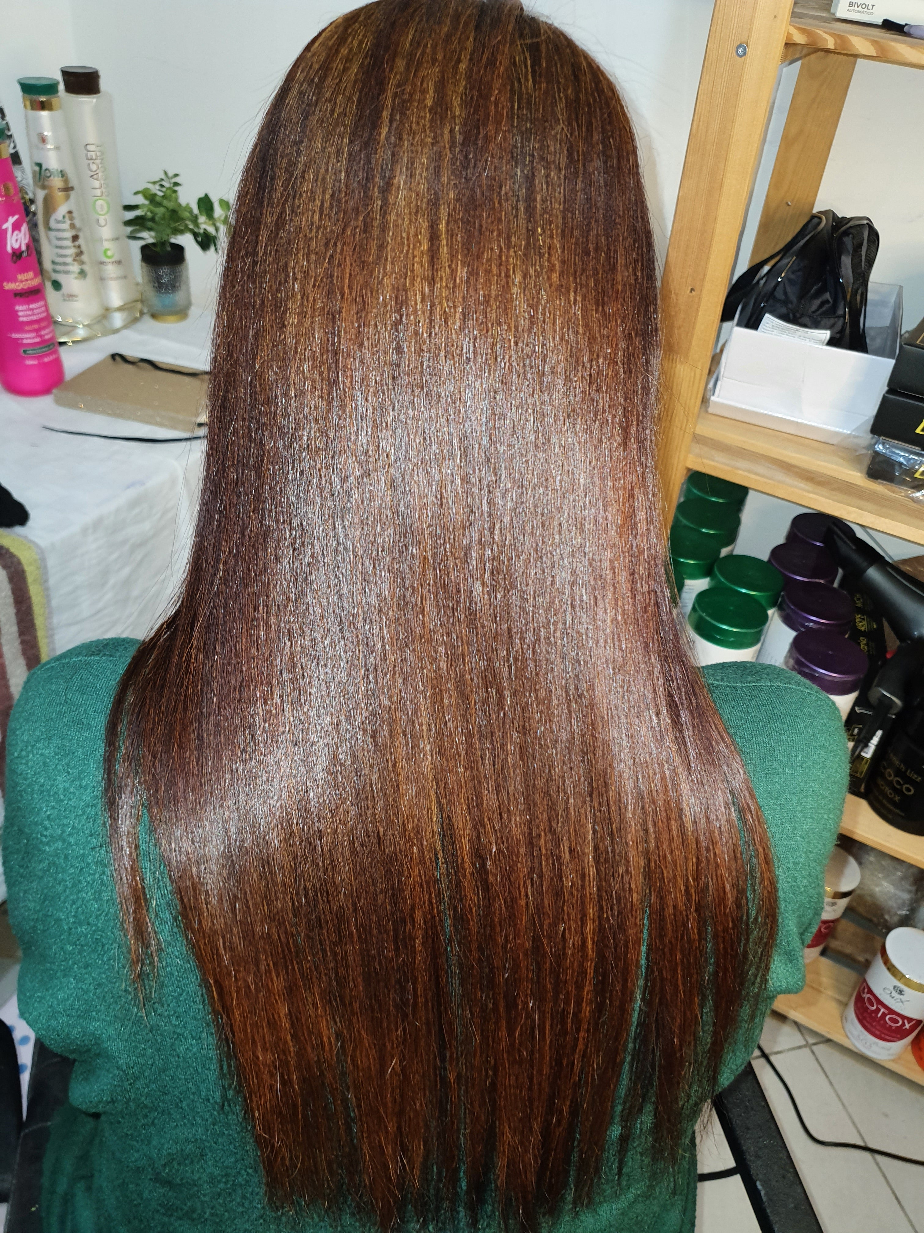 Lissage Indien Professionnel à la Protéine, Collagène & Huiles Naturelles – Effet Glossy – KERAGLOW