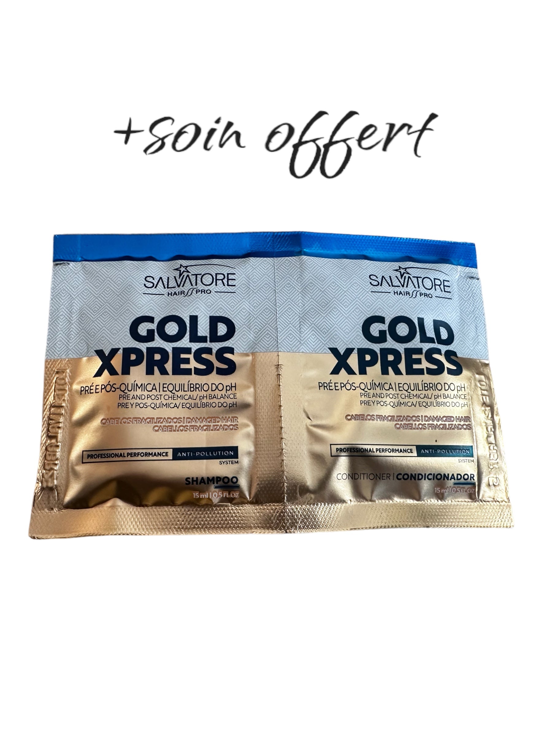 Lissage tanin coffret 100ml original Salvador bleu gold + offert