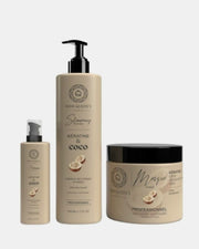 Gamme entretien lissage cheveux Kératine & Coco sans sulfate