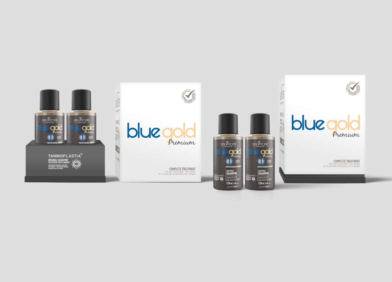 Lissage tanin coffret 2x100ml original Salvador bleu gold mini kits