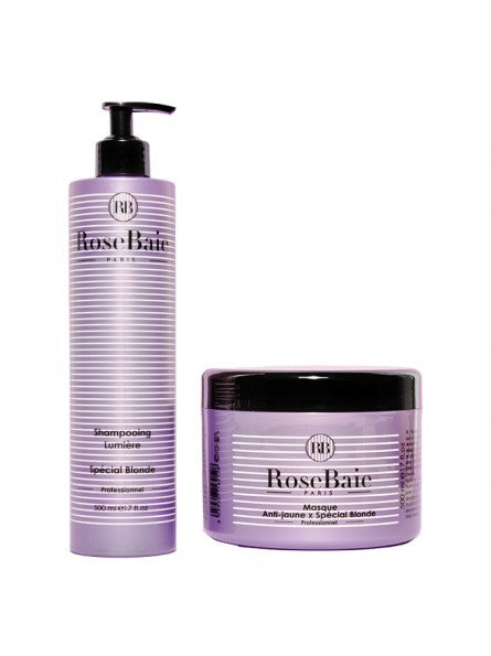 rosebaie Gamme Shampoing 500 ML & Masque Blonde 500 ML