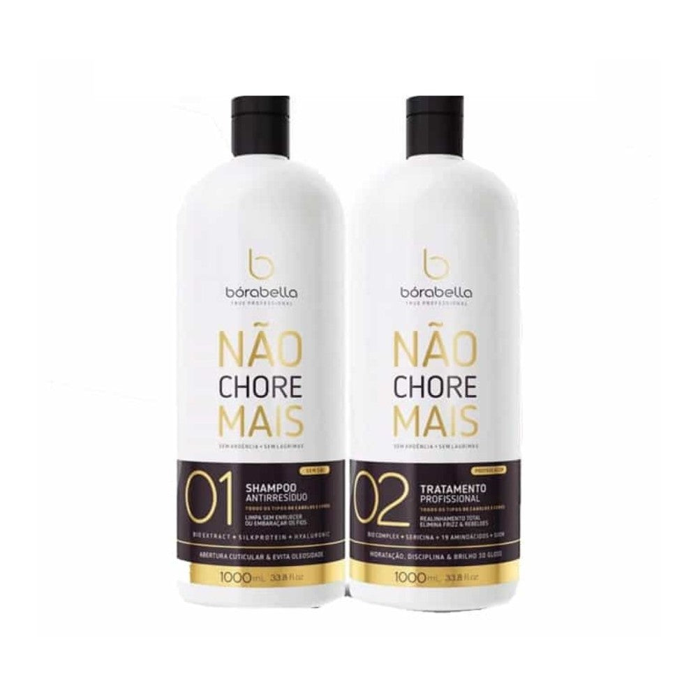 Kit Lissage Brésilien Não Chore Mais & BTX Borabella 2x1L + 1kg | BioComplex Sans Formol